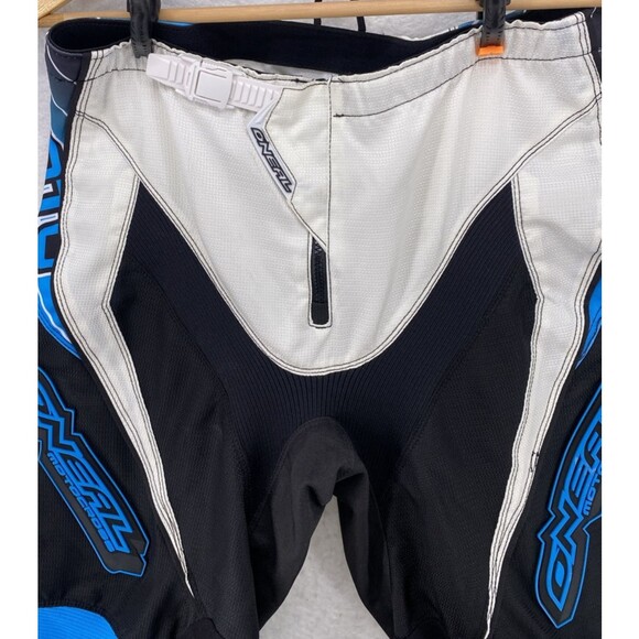 ONEAL MEN’S Size 32 Black Blue ELEMENT SERIES Motorcycle Cycling Pants Moto - Picture 4 of 10